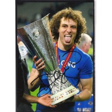 Signed photo of David Luiz the Chelsea footballer. 